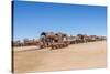 Cementerio De Trenes (Train Cemetery), Salar De Uyuni, Bolivia-Elzbieta Sekowska-Stretched Canvas