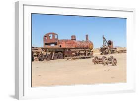 Cementerio De Trenes (Train Cemetery), Salar De Uyuni, Bolivia-Elzbieta Sekowska-Framed Photographic Print