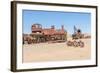 Cementerio De Trenes (Train Cemetery), Salar De Uyuni, Bolivia-Elzbieta Sekowska-Framed Photographic Print