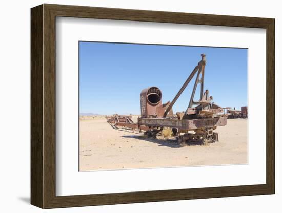 Cementerio De Trenes (Train Cemetery), Salar De Uyuni, Bolivia-Elzbieta Sekowska-Framed Photographic Print