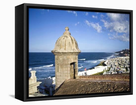 Cemetary, Fort San Felipe Del Morro, San Juan, Puerto Rico, USA, Caribbean-Miva Stock-Framed Stretched Canvas