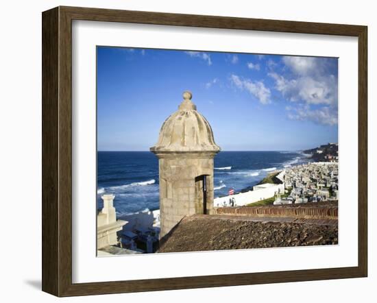Cemetary, Fort San Felipe Del Morro, San Juan, Puerto Rico, USA, Caribbean-Miva Stock-Framed Premium Photographic Print