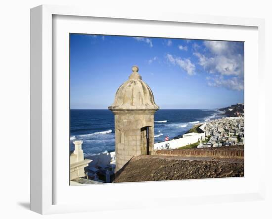 Cemetary, Fort San Felipe Del Morro, San Juan, Puerto Rico, USA, Caribbean-Miva Stock-Framed Premium Photographic Print