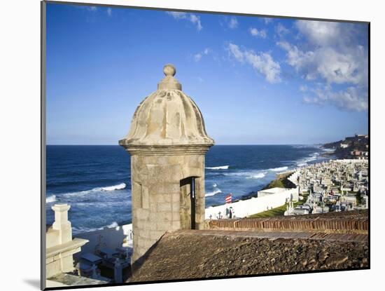 Cemetary, Fort San Felipe Del Morro, San Juan, Puerto Rico, USA, Caribbean-Miva Stock-Mounted Premium Photographic Print