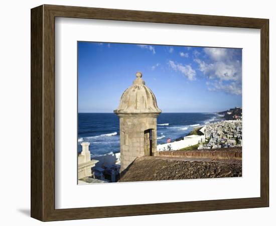 Cemetary, Fort San Felipe Del Morro, San Juan, Puerto Rico, USA, Caribbean-Miva Stock-Framed Photographic Print