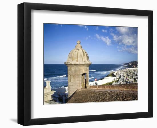 Cemetary, Fort San Felipe Del Morro, San Juan, Puerto Rico, USA, Caribbean-Miva Stock-Framed Photographic Print