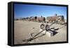 Cemeterio de Trenes (Train Cemetery), Uyuni, Potosi Department, Bolivia, South America-Ian Trower-Framed Stretched Canvas