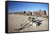 Cemeterio de Trenes (Train Cemetery), Uyuni, Potosi Department, Bolivia, South America-Ian Trower-Framed Stretched Canvas