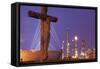 Cemetery and Petrochemical Plant, Baton Rouge, Louisiana-Paul Souders-Framed Stretched Canvas