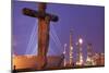 Cemetery and Petrochemical Plant, Baton Rouge, Louisiana-Paul Souders-Mounted Photographic Print