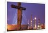 Cemetery and Petrochemical Plant, Baton Rouge, Louisiana-Paul Souders-Framed Photographic Print