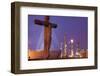 Cemetery and Petrochemical Plant, Baton Rouge, Louisiana-Paul Souders-Framed Photographic Print