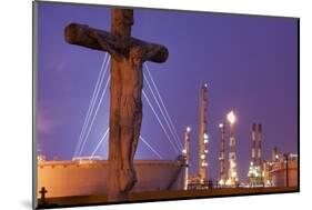 Cemetery and Petrochemical Plant, Baton Rouge, Louisiana-Paul Souders-Mounted Photographic Print