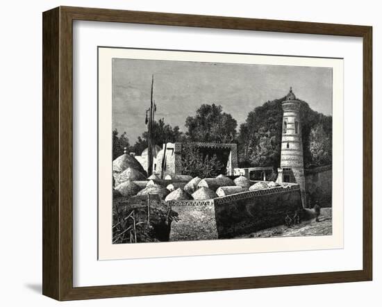 Cemetery at Khiva-null-Framed Giclee Print