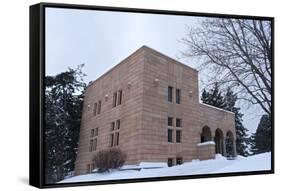 Cemetery Chapel Exterior-jrferrermn-Framed Stretched Canvas
