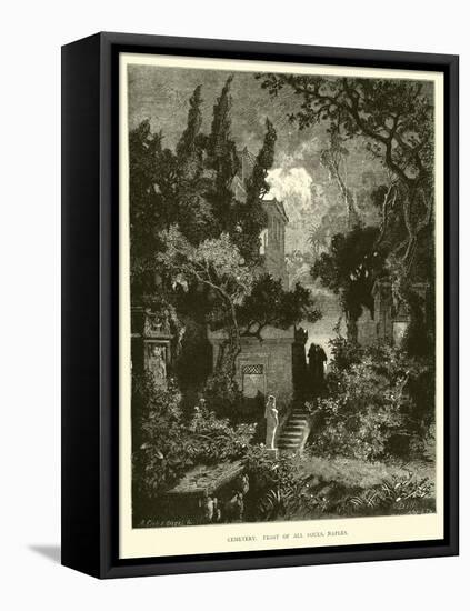 Cemetery, Feast of All Souls, Naples-null-Framed Stretched Canvas