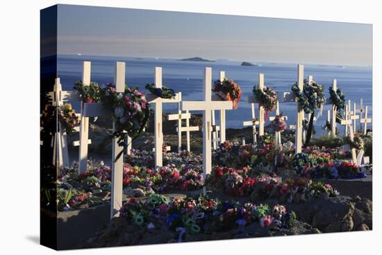 Cemetery in Melville Bay, Uummannaq, West Coast, Greenland-null-Stretched Canvas