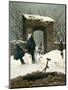 Cemetery in the Snow, 1826-Caspar David Friedrich-Mounted Giclee Print