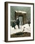 Cemetery in the Snow, 1826-Caspar David Friedrich-Framed Giclee Print