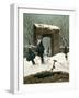 Cemetery in the Snow, 1826-Caspar David Friedrich-Framed Giclee Print