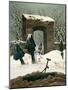 Cemetery in the Snow, 1826-Caspar David Friedrich-Mounted Giclee Print