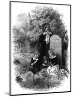 Cemetery Mother's Grave-null-Mounted Art Print