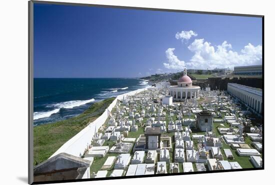 Cemetery, Old San Juan, Puerto Rico-George Oze-Mounted Photographic Print