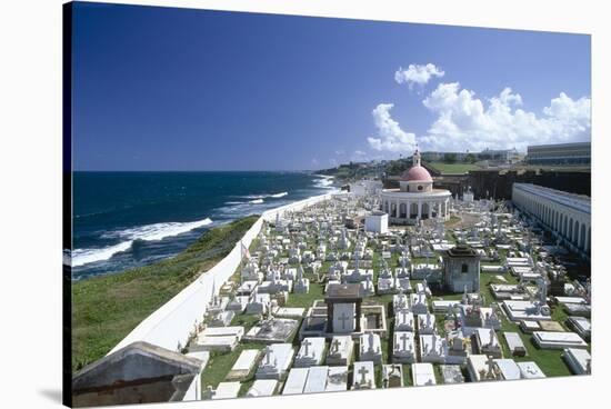 Cemetery, Old San Juan, Puerto Rico-George Oze-Stretched Canvas