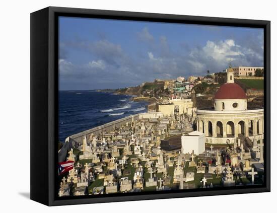 Cemetery on the Coast in the City of San Juan, Puerto Rico, USA, West Indies-Mawson Mark-Framed Stretched Canvas