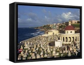 Cemetery on the Coast in the City of San Juan, Puerto Rico, USA, West Indies-Mawson Mark-Framed Stretched Canvas