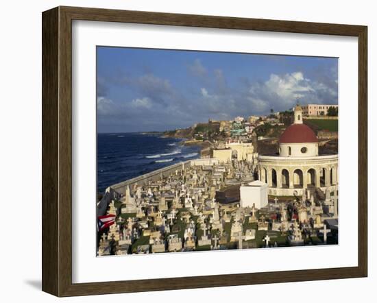 Cemetery on the Coast in the City of San Juan, Puerto Rico, USA, West Indies-Mawson Mark-Framed Photographic Print