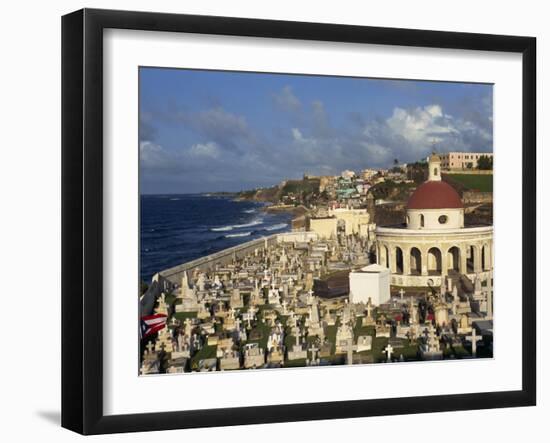 Cemetery on the Coast in the City of San Juan, Puerto Rico, USA, West Indies-Mawson Mark-Framed Photographic Print