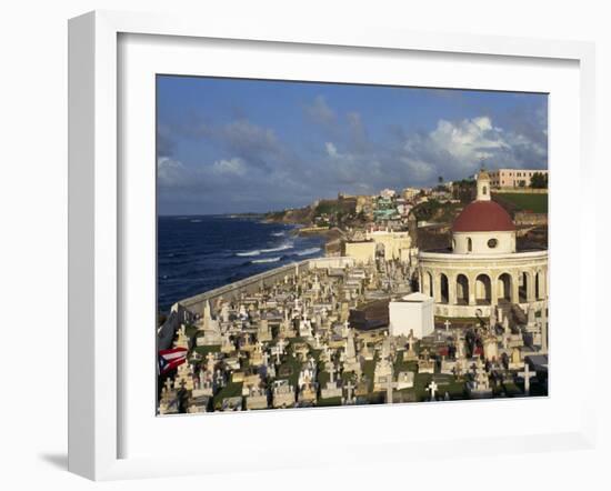 Cemetery on the Coast in the City of San Juan, Puerto Rico, USA, West Indies-Mawson Mark-Framed Photographic Print