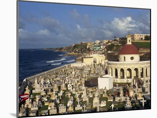 Cemetery on the Coast in the City of San Juan, Puerto Rico, USA, West Indies-Mawson Mark-Mounted Photographic Print