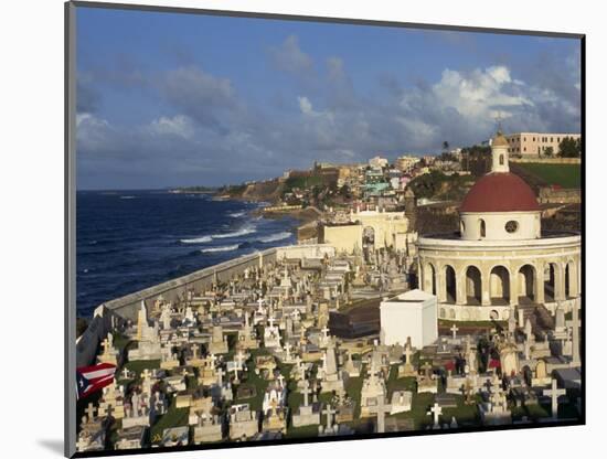 Cemetery on the Coast in the City of San Juan, Puerto Rico, USA, West Indies-Mawson Mark-Mounted Photographic Print