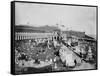 Cemetery outside City Wall in San Juan Photograph - San Juan, Puerto Rico-Lantern Press-Framed Stretched Canvas