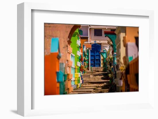 Cemetery View, Lake Atitlan, Guatemala, Central America-Laura Grier-Framed Photographic Print