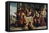 Cena in Emmaus-Paolo Veronese-Framed Stretched Canvas