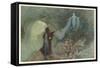 Cenerentola, (The Italian Version of the Cinderella Story) the Prince and the Fairy-Warwick Goble-Framed Stretched Canvas