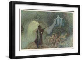 Cenerentola, (The Italian Version of the Cinderella Story) the Prince and the Fairy-Warwick Goble-Framed Art Print