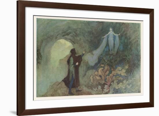 Cenerentola, (The Italian Version of the Cinderella Story) the Prince and the Fairy-Warwick Goble-Framed Premium Giclee Print