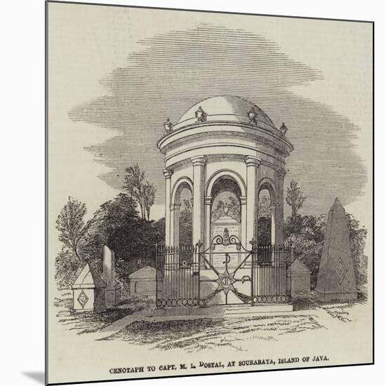 Cenotaph to Captain M L Dostal, at Sourabaya, Island of Java-null-Mounted Giclee Print