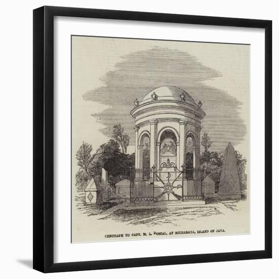 Cenotaph to Captain M L Dostal, at Sourabaya, Island of Java-null-Framed Giclee Print