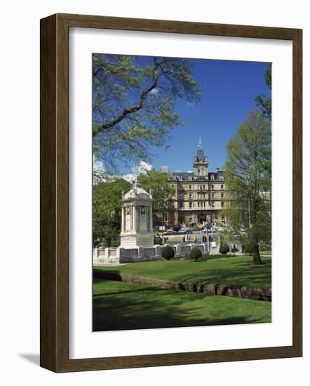 Cenotaph War Memorial in Central Gardens in Front of the Town Hall, Bournemouth, Dorset, England-Pearl Bucknall-Framed Photographic Print
