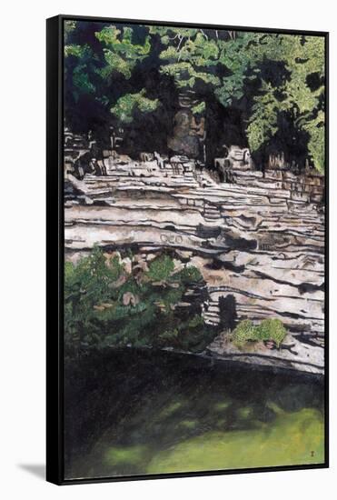 Cenote at Chichen-Itza (Diptych) I, 2003-Pedro Diego Alvarado-Framed Stretched Canvas