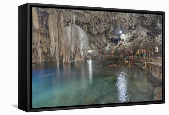 Cenote Dzitnup, Near Valladolid, Yucatan, Mexico, North America-Richard Maschmeyer-Framed Stretched Canvas