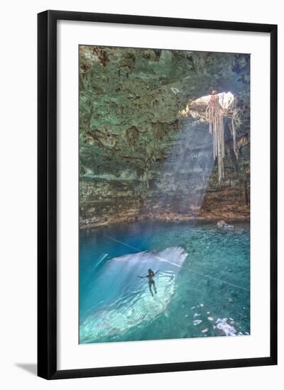 Cenote Samula, Near Valladolid, Yucatan, Mexico, North America-Richard Maschmeyer-Framed Photographic Print