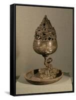 Censer in Shape of Cosmic Mountain Po-Shan-Lu, Tomb of Princess Tou Wen, Hebei, Western Han Dynasty-null-Framed Stretched Canvas