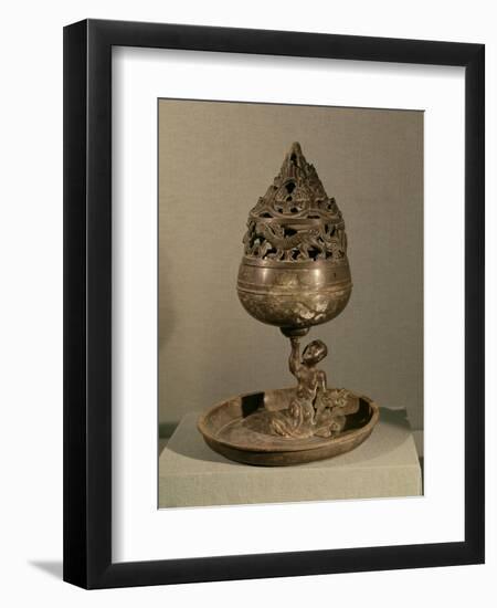 Censer in Shape of Cosmic Mountain Po-Shan-Lu, Tomb of Princess Tou Wen, Hebei, Western Han Dynasty-null-Framed Giclee Print