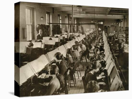 Census Tabulation in Former Lambeth Workhouse-Peter Higginbotham-Stretched Canvas